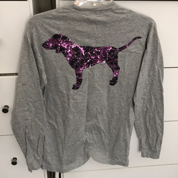 PINK Victoria's Secret Tops - PINK Sequence Long Sleeve